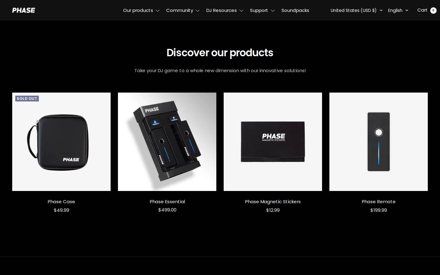 Themixfader homepage screenshot