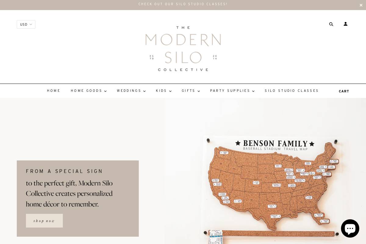 themodernsilo.com homepage screenshot