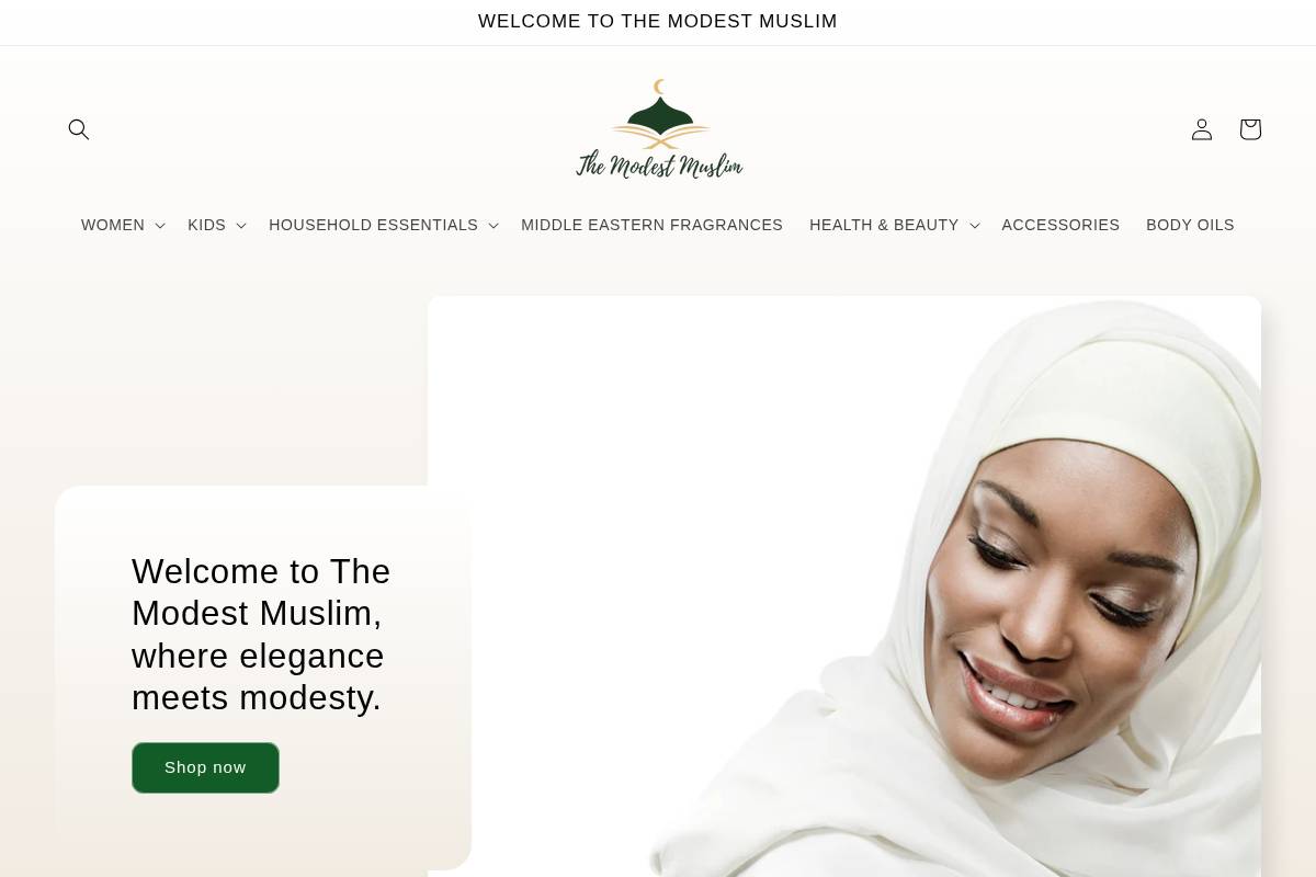 themodestmuslim1.com homepage screenshot