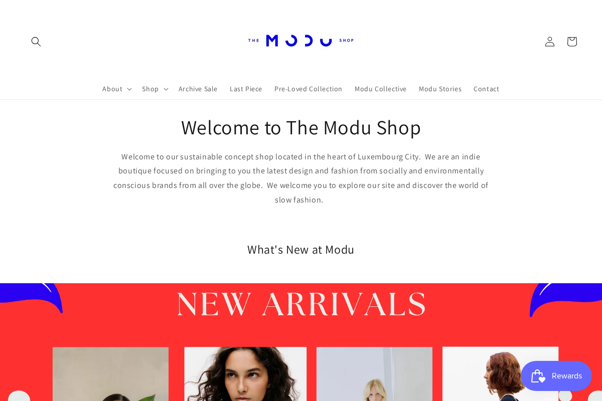 themodushop.com homepage screenshot
