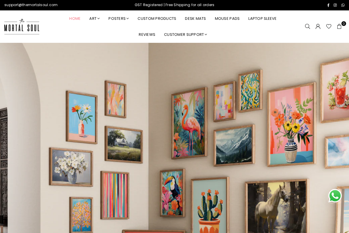 themortalsoul.com homepage screenshot