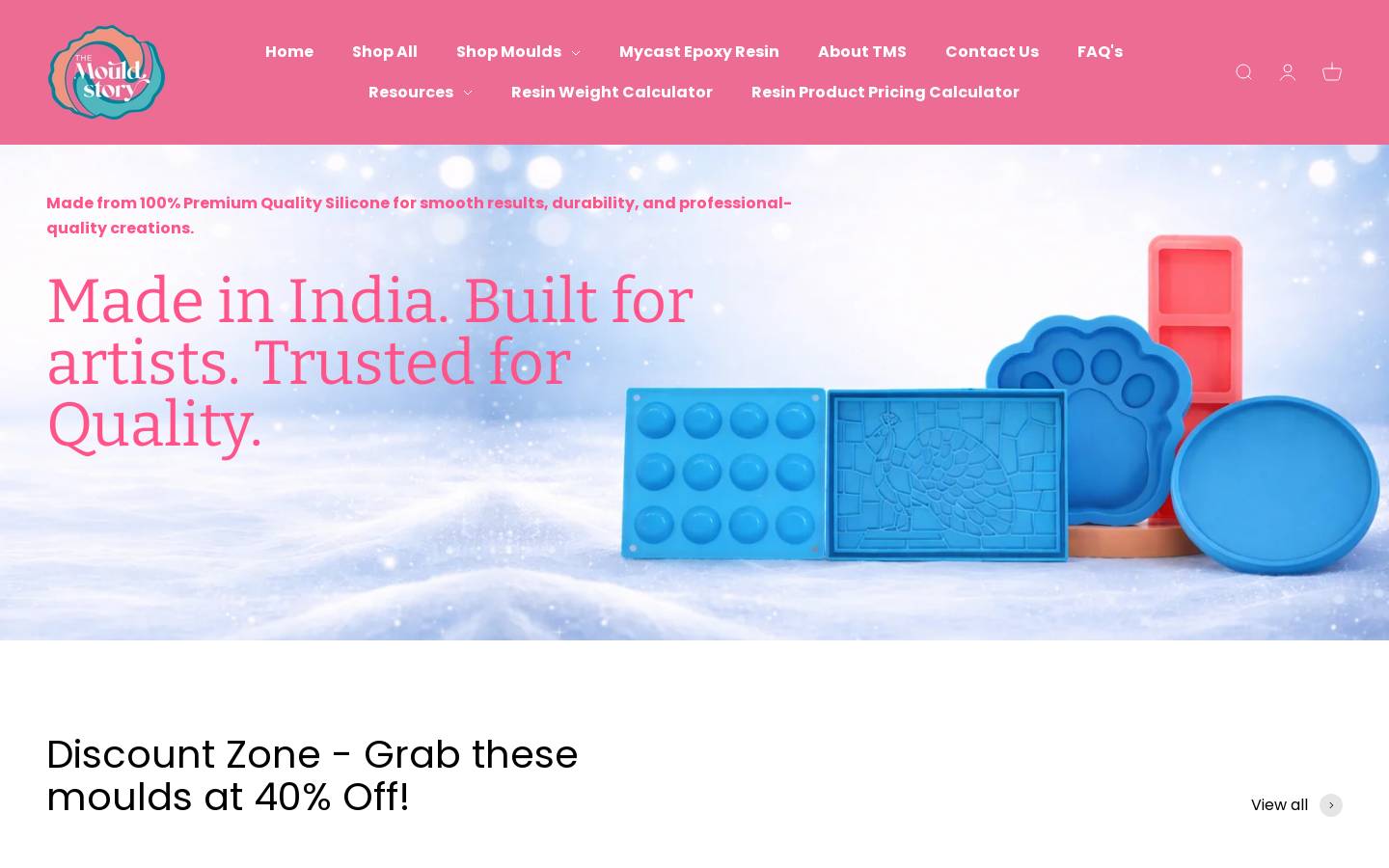 themouldstory.com homepage screenshot