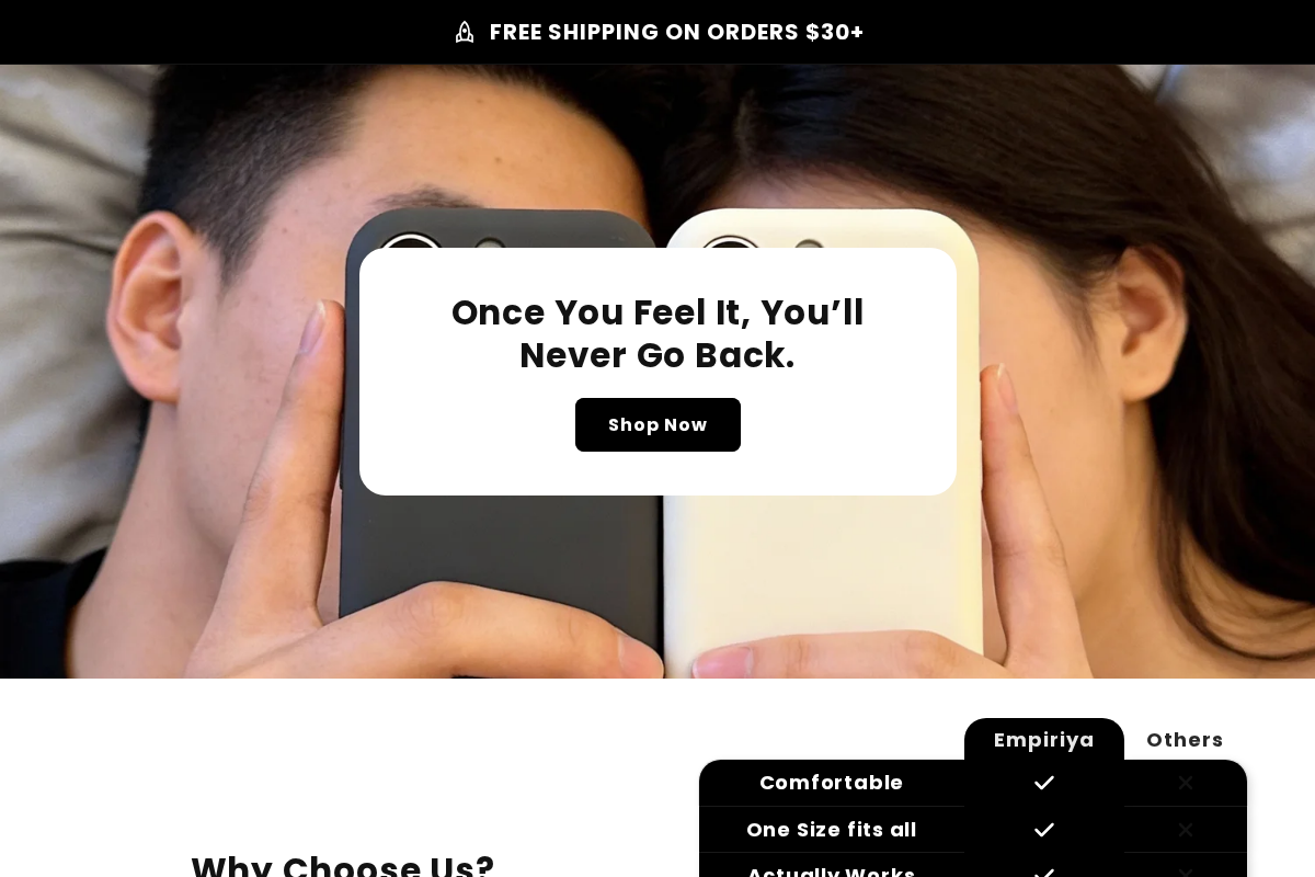 Empiriya homepage screenshot
