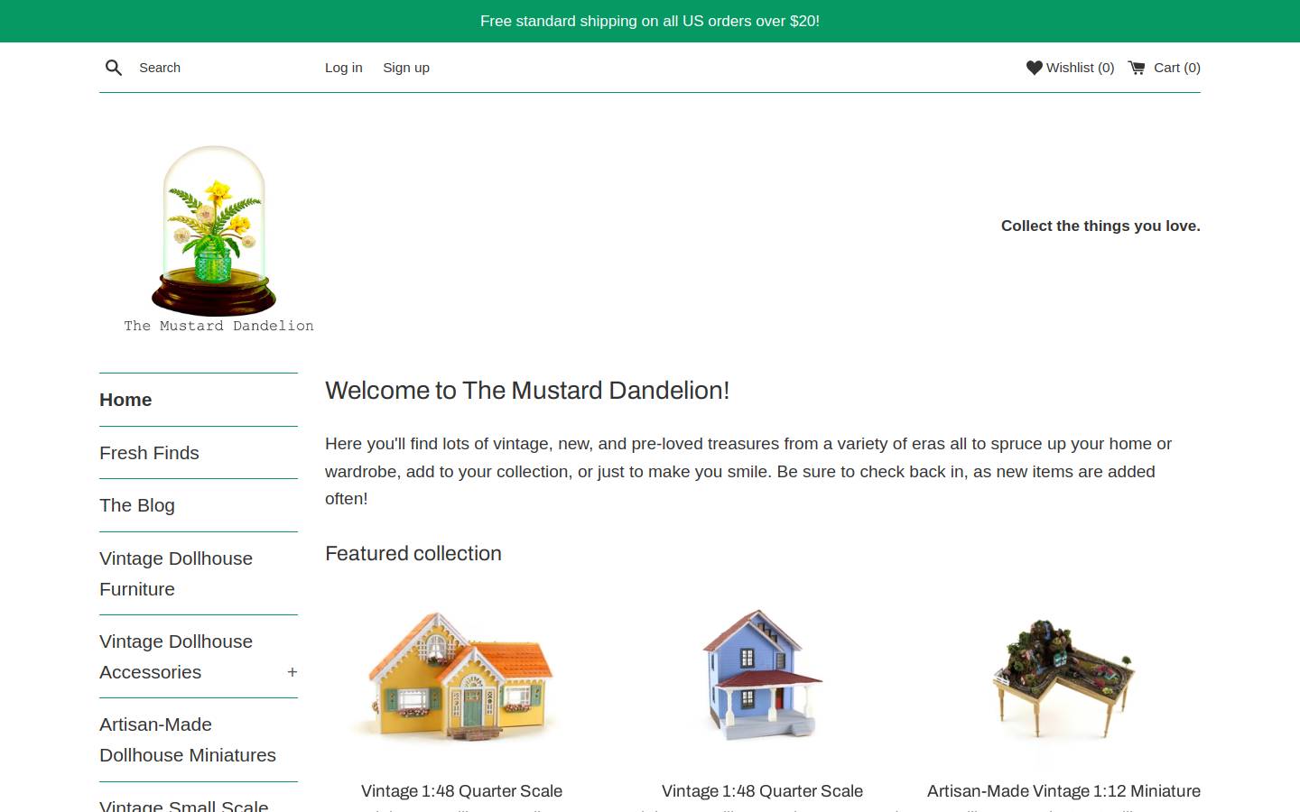 themustarddandelion.com homepage screenshot