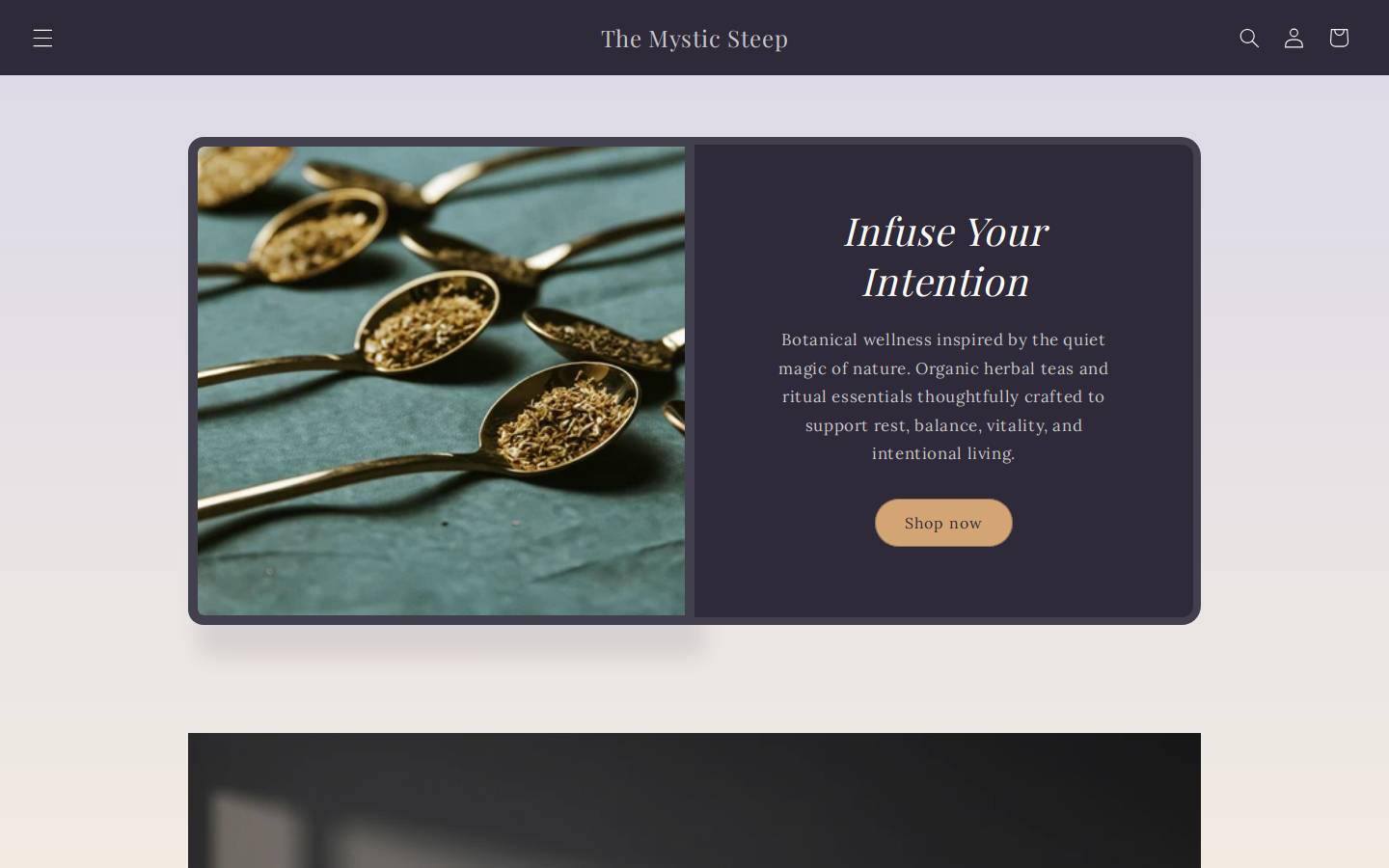 themysticsteep.com homepage screenshot