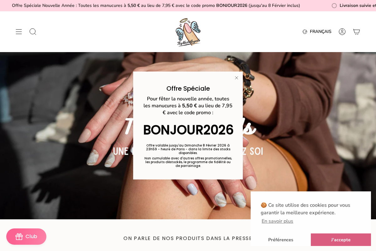 thenailsangels.com homepage screenshot