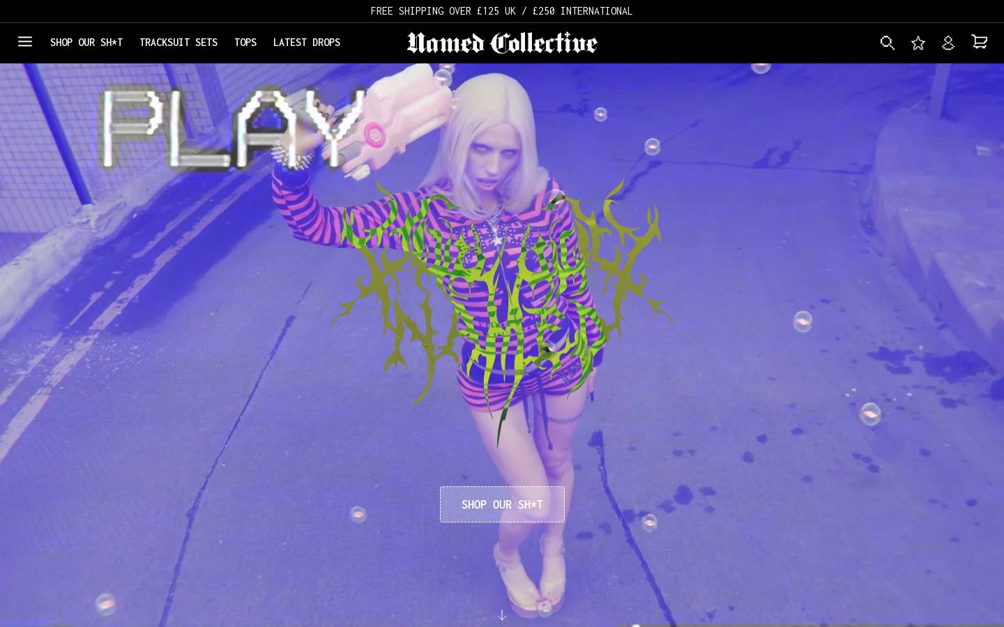 thenamedcollective.com homepage screenshot