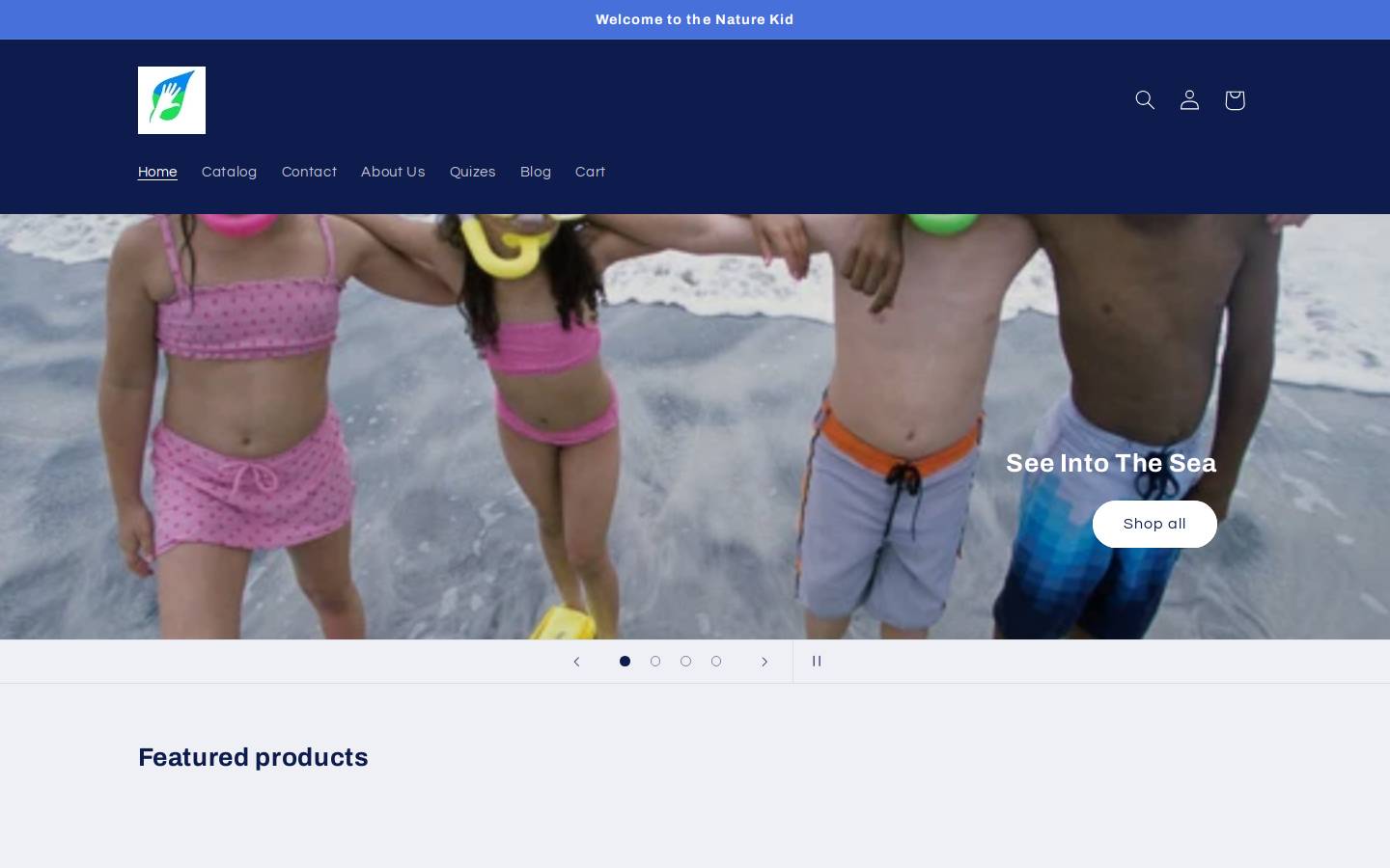 thenaturekid.com homepage screenshot