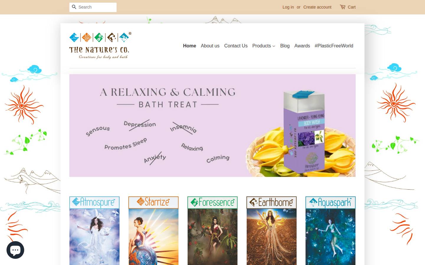 thenaturesco.com homepage screenshot