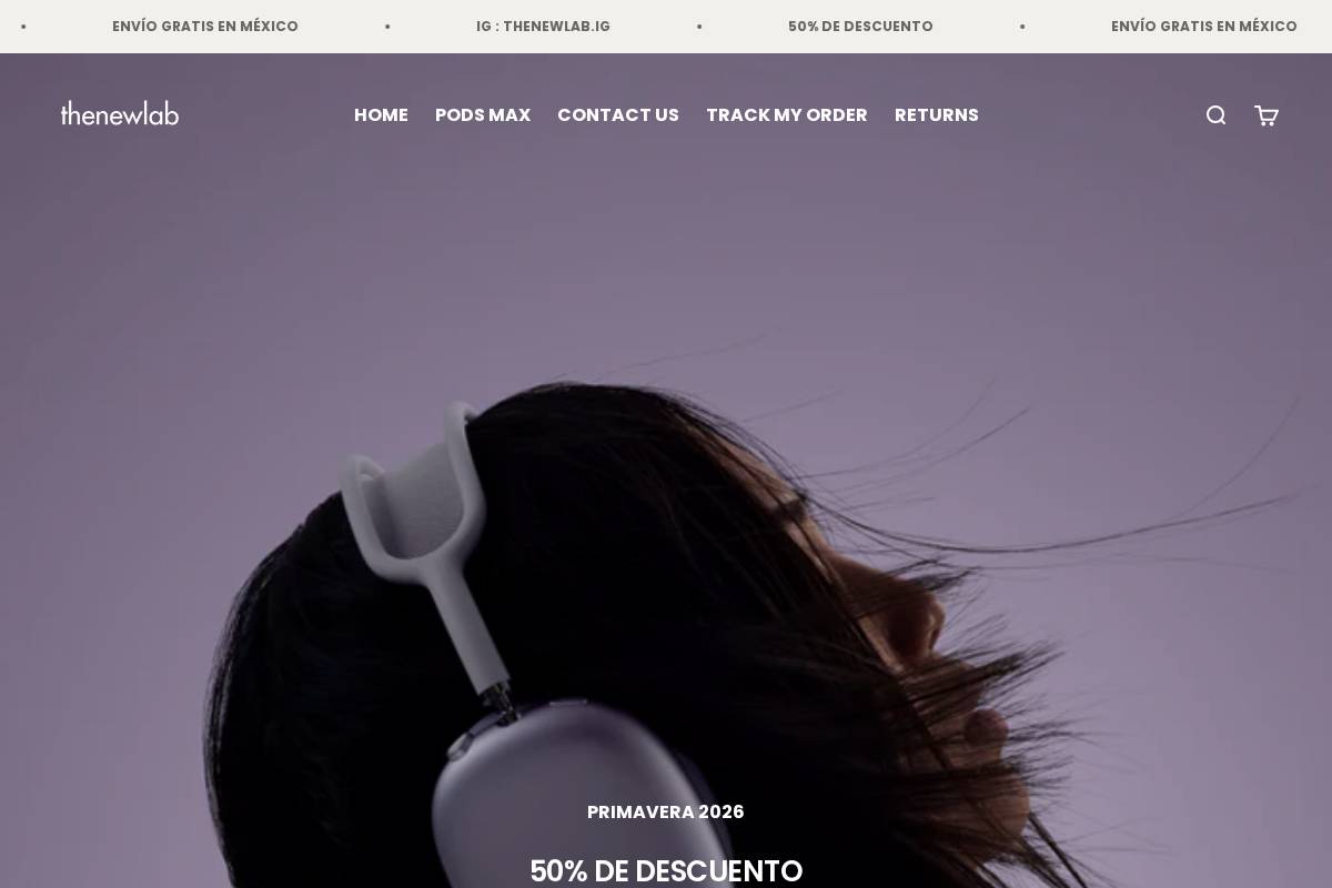 thenewlab-mx.com homepage screenshot