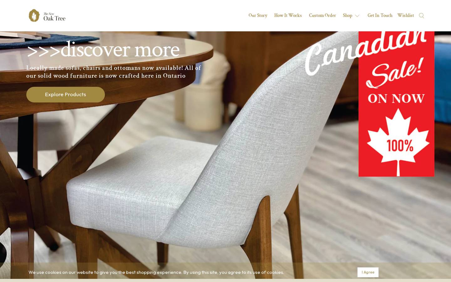 thenewoaktree.com homepage screenshot