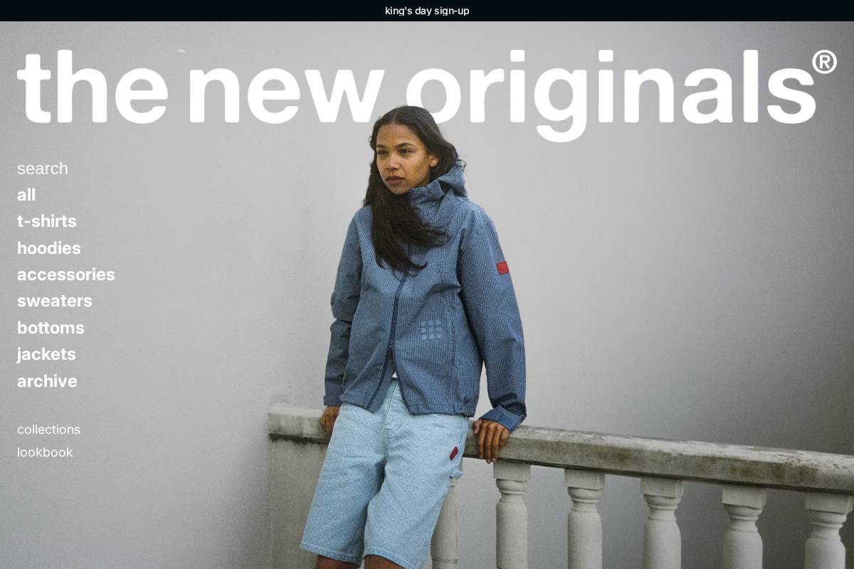 theneworiginals.eu homepage screenshot