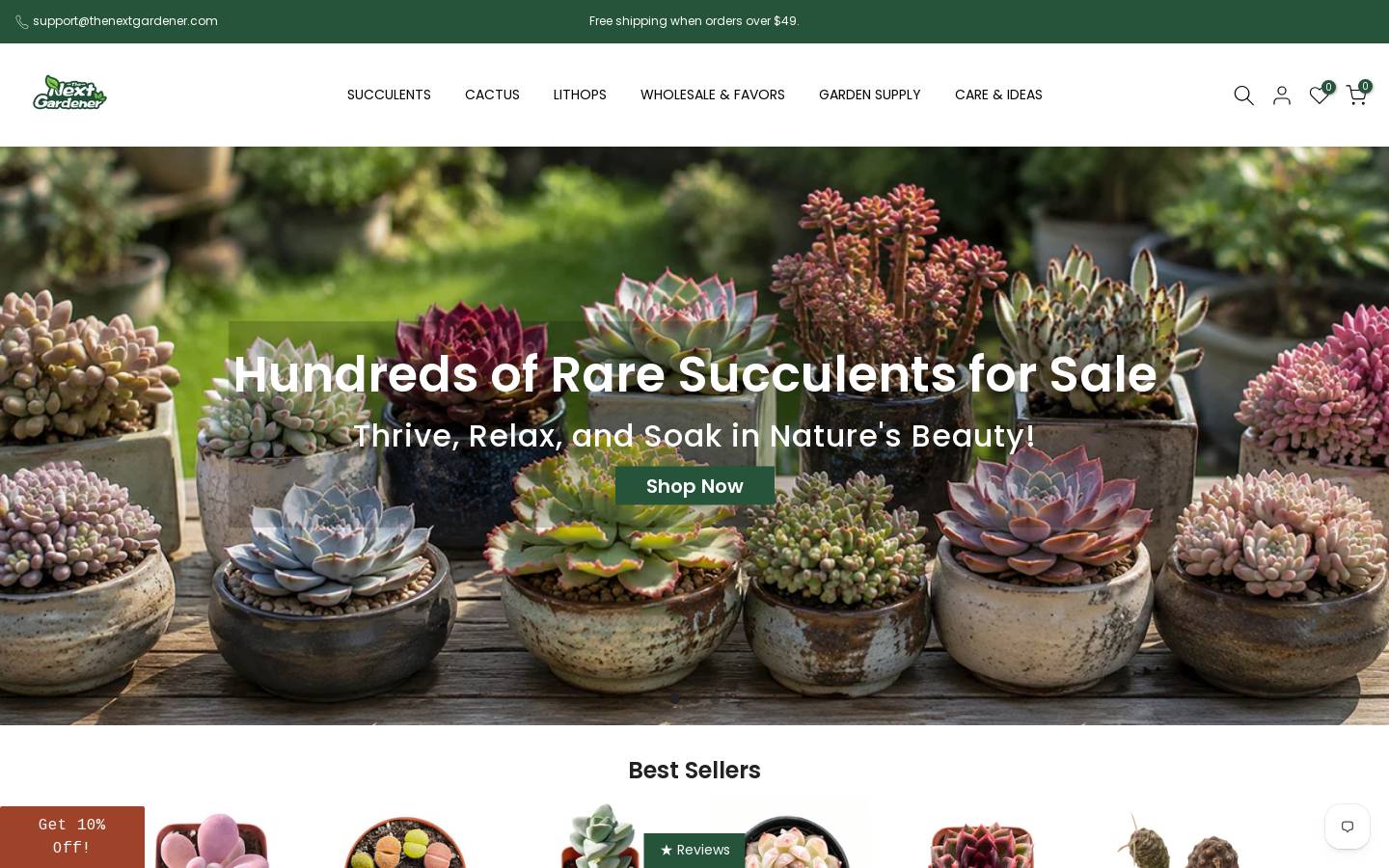 thenextgardener.com homepage screenshot