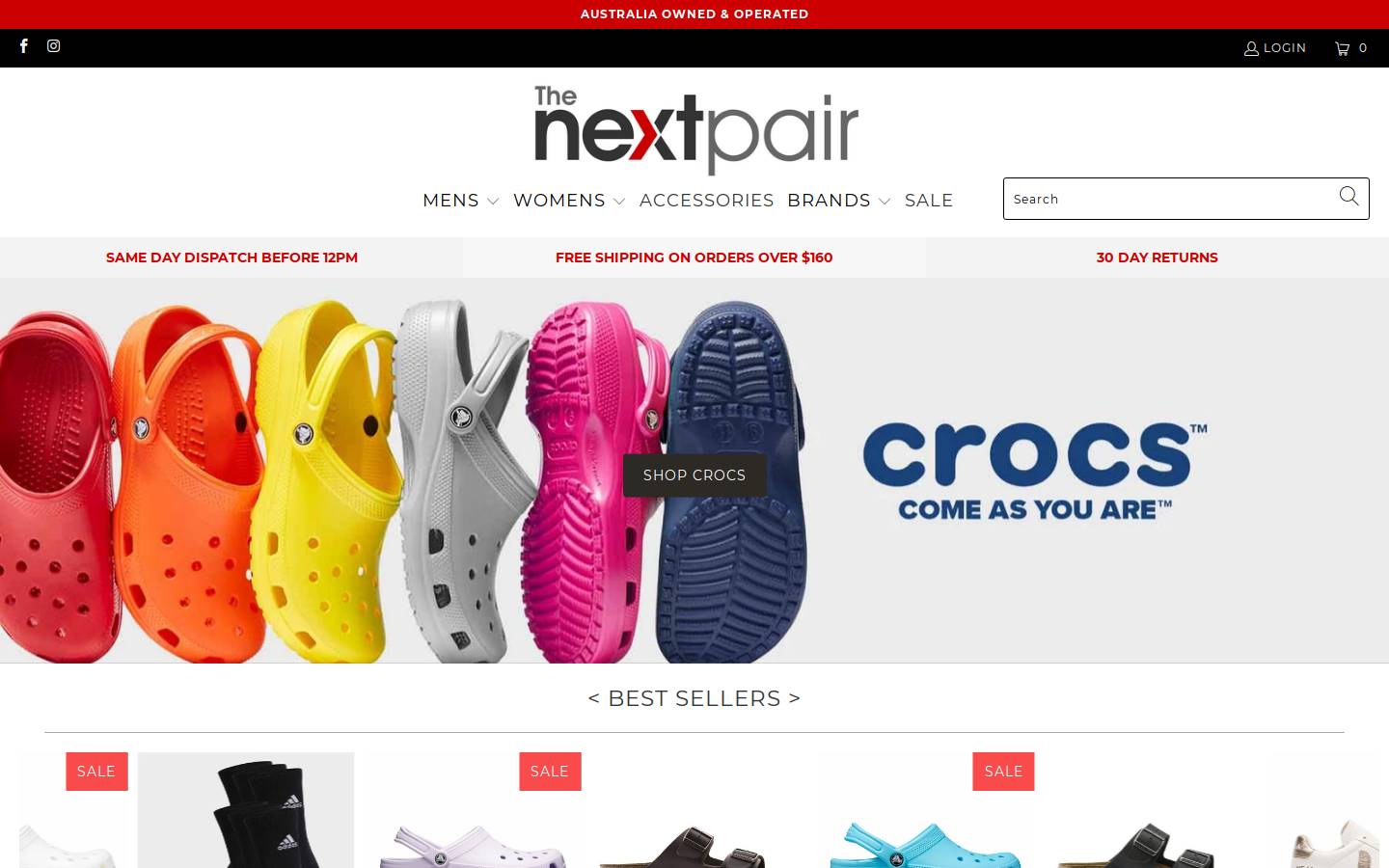 The Next Pair homepage screenshot