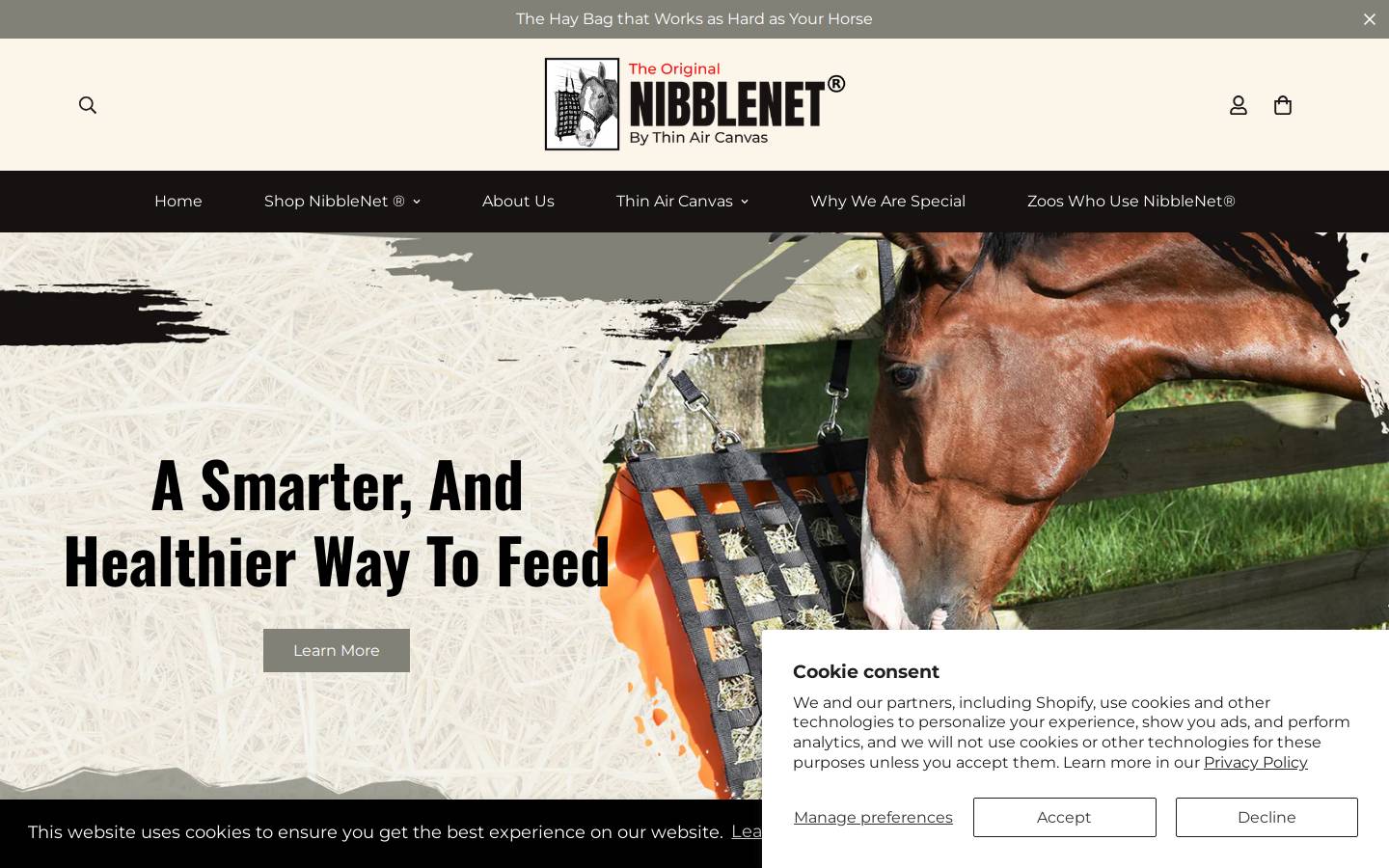 thenibblenet.com homepage screenshot