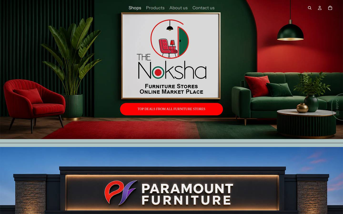thenoksha.com homepage screenshot
