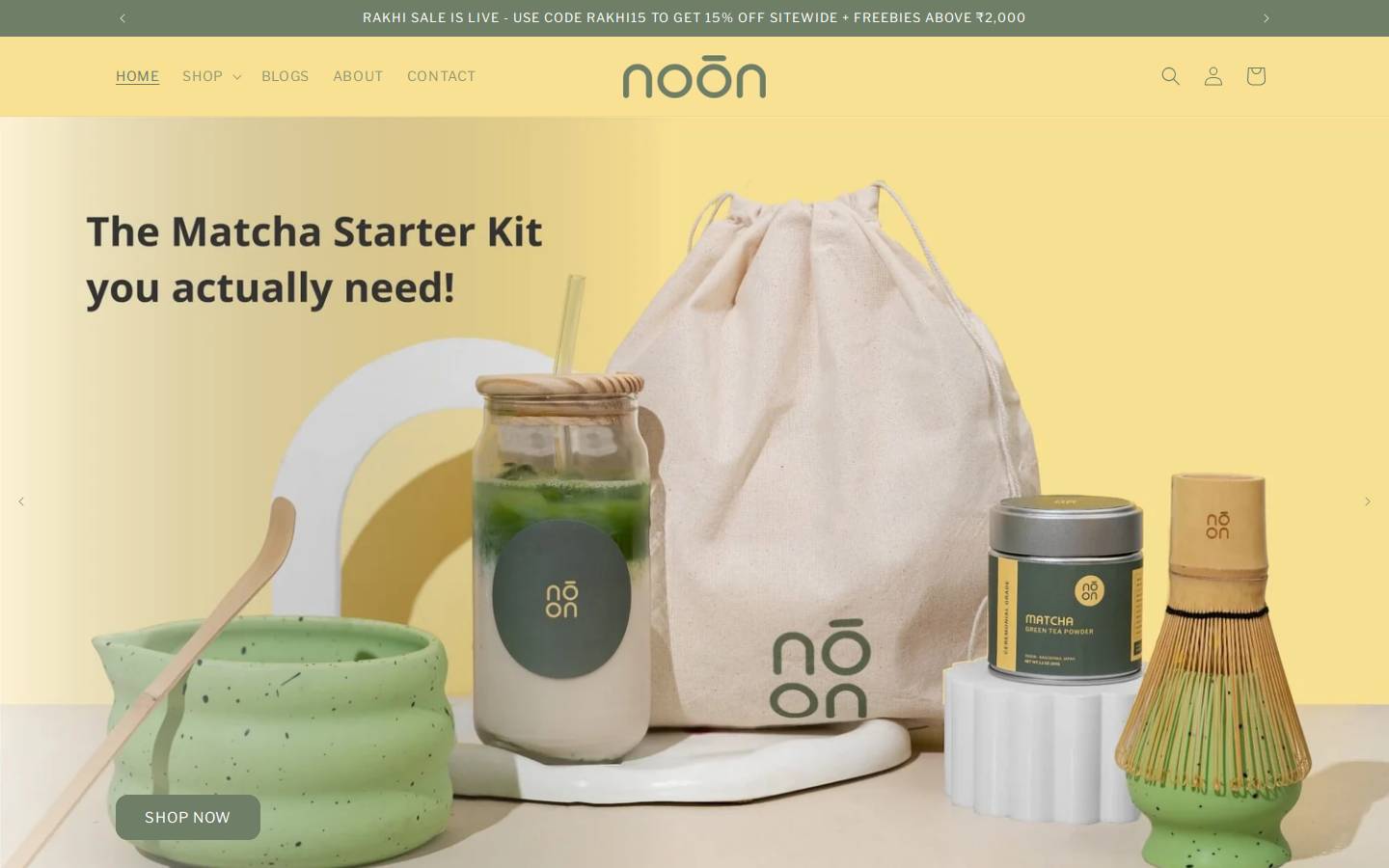 thenoonclub.com homepage screenshot