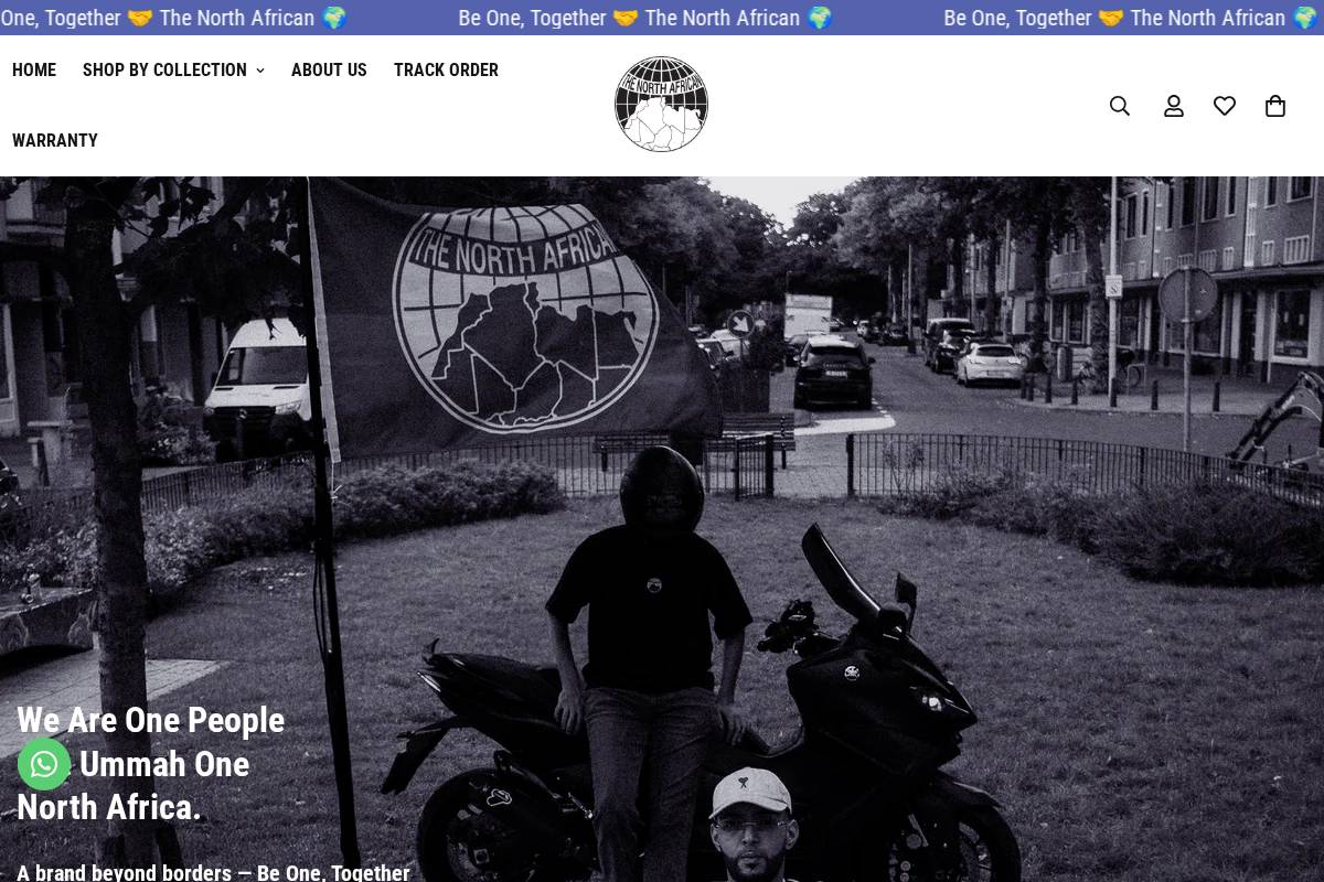 Thenorthafrican homepage screenshot