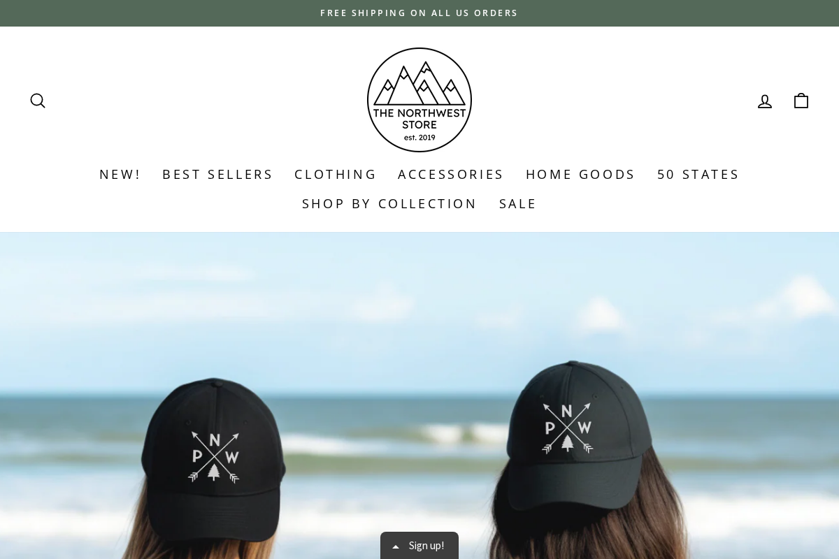 The Northwest Store homepage screenshot