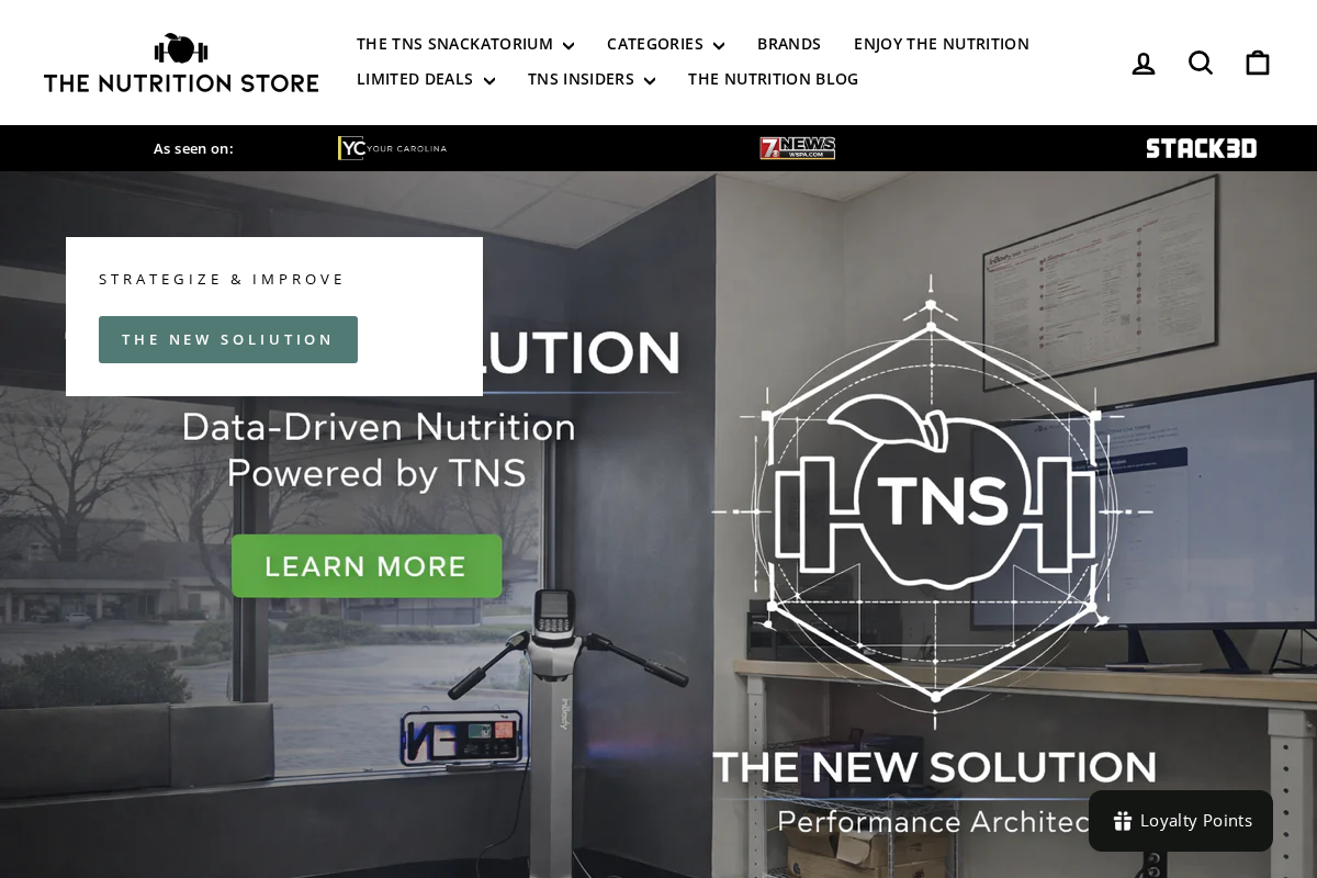 thenutritionstores.com homepage screenshot