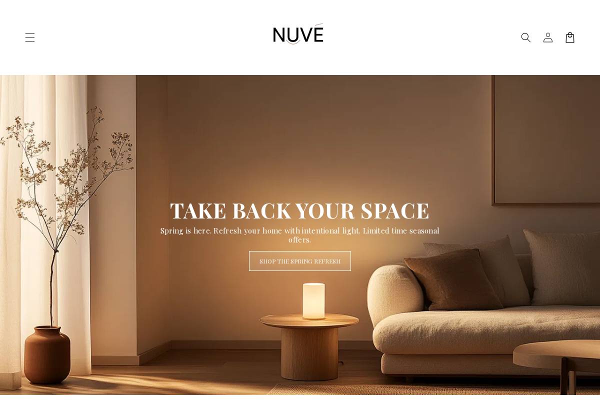 Thenuvestore homepage screenshot