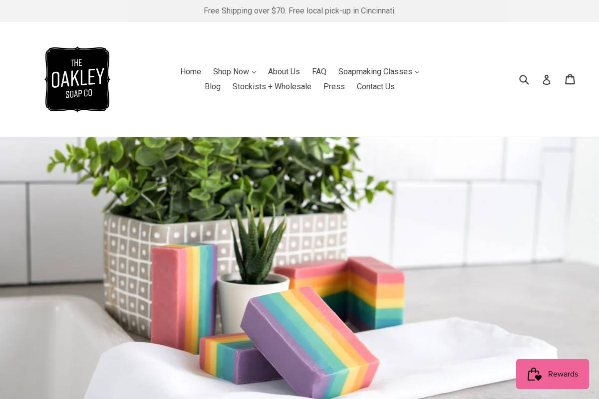 theoakleysoapco.com homepage screenshot