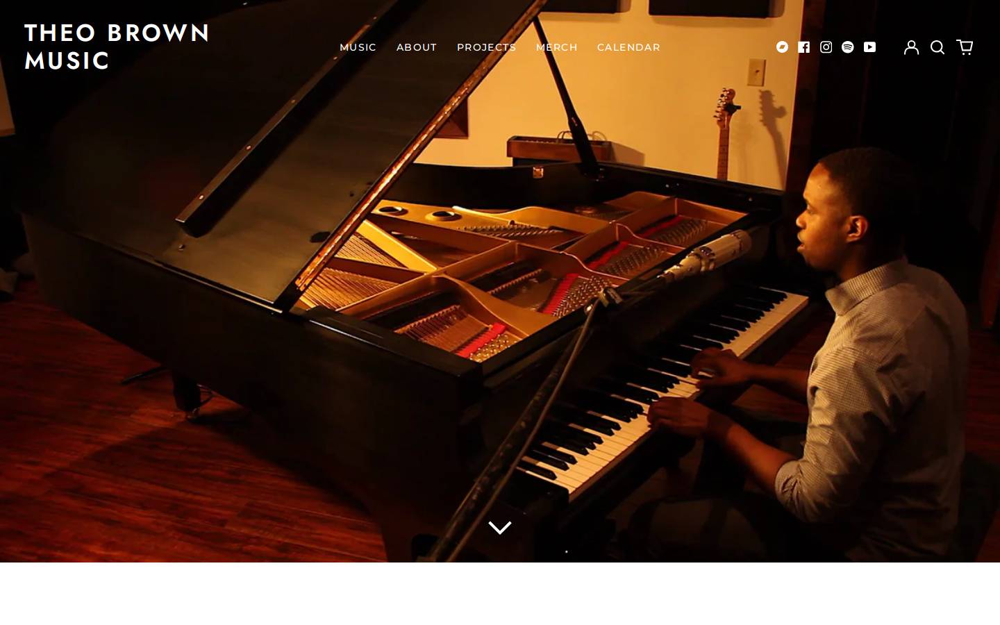 theobrownmusic.com homepage screenshot
