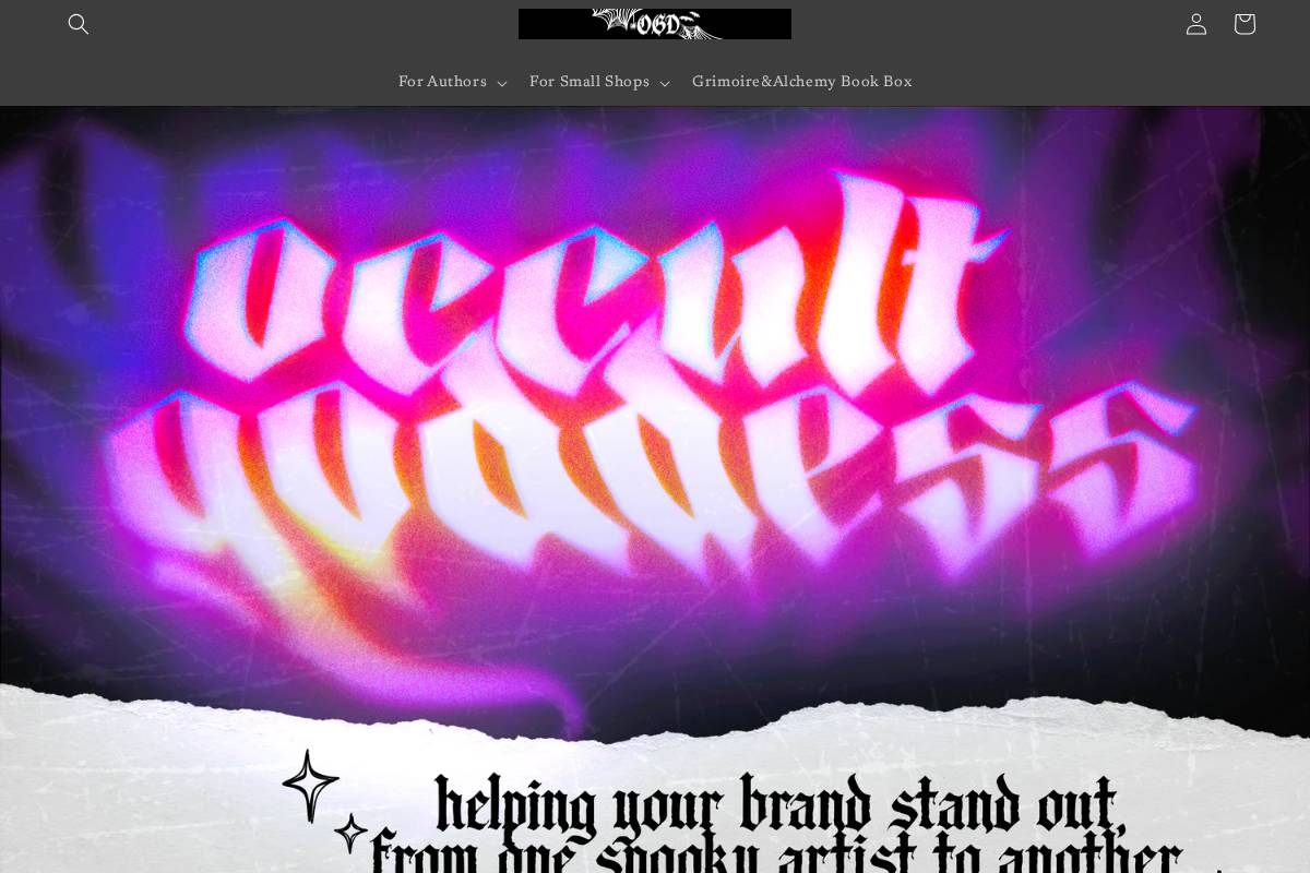 The Occult Goddess homepage screenshot