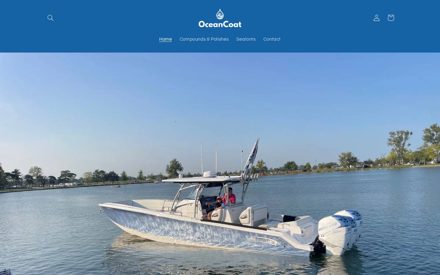 theoceancoat.com homepage screenshot