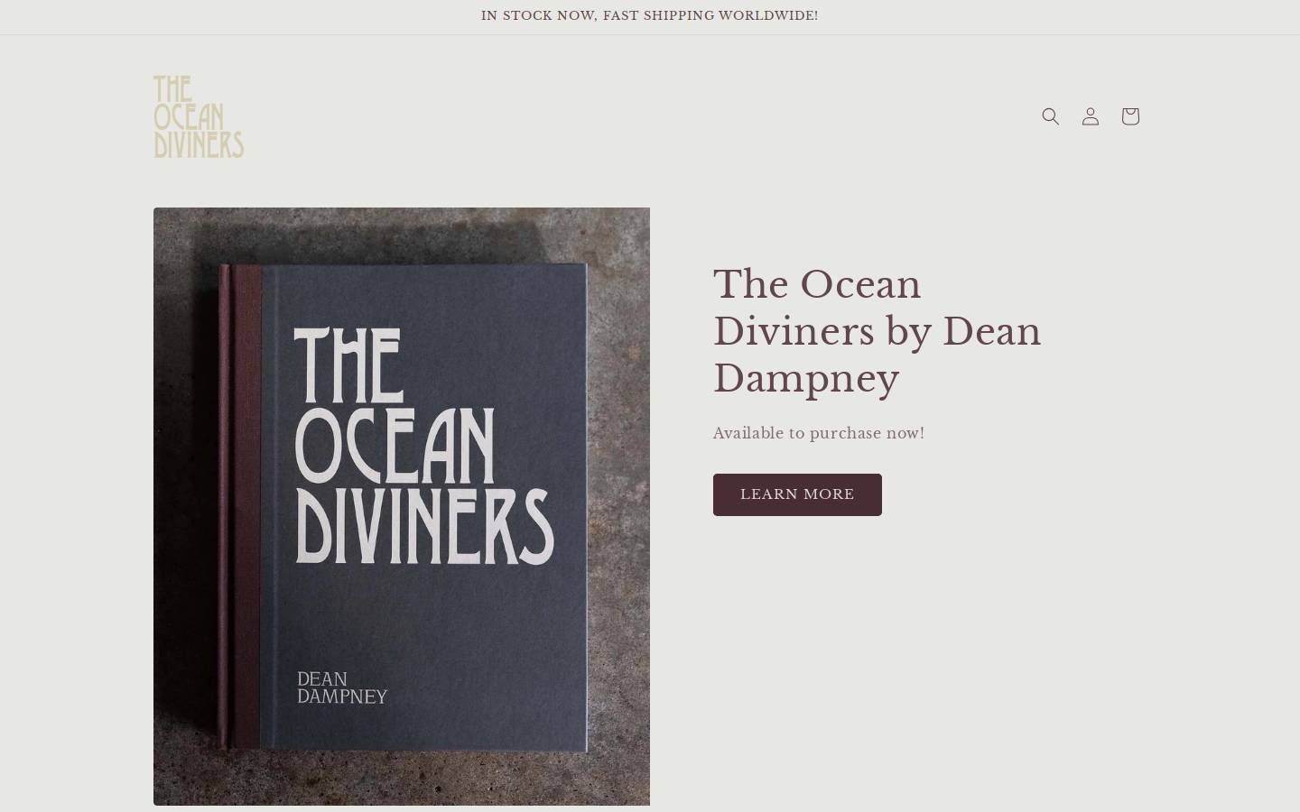 theoceandiviners.com homepage screenshot