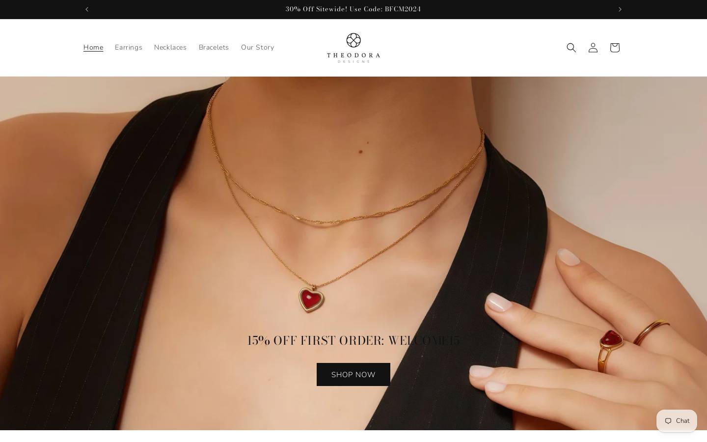 theodora-designs.com homepage screenshot