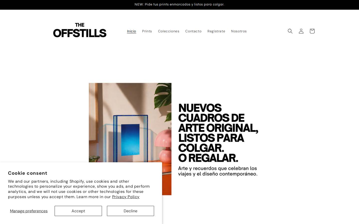 theoffstills.com homepage screenshot