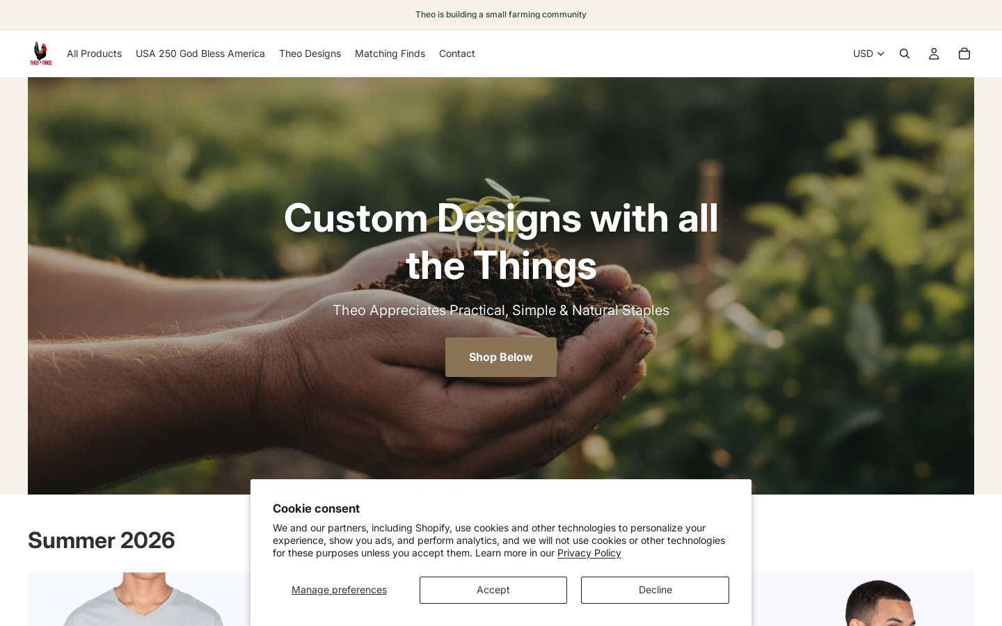theofinds.com homepage screenshot
