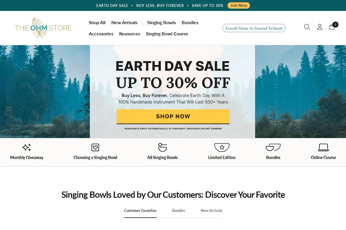 theohmstore.co homepage screenshot