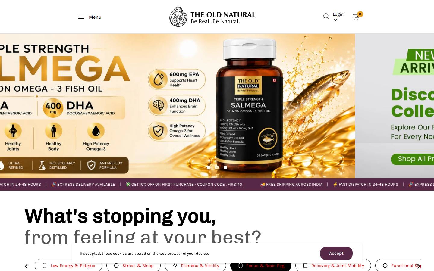 theoldnatural.com homepage screenshot