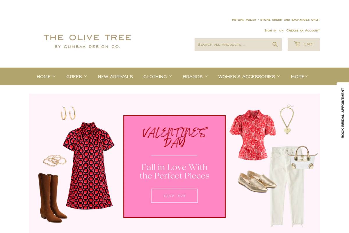 theolivetreestarkville.com homepage screenshot