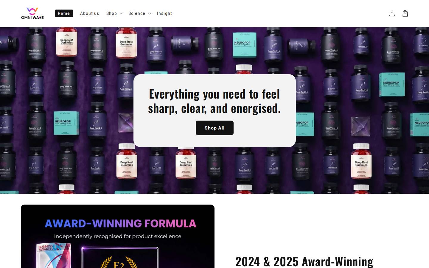 theomniwave.com homepage screenshot