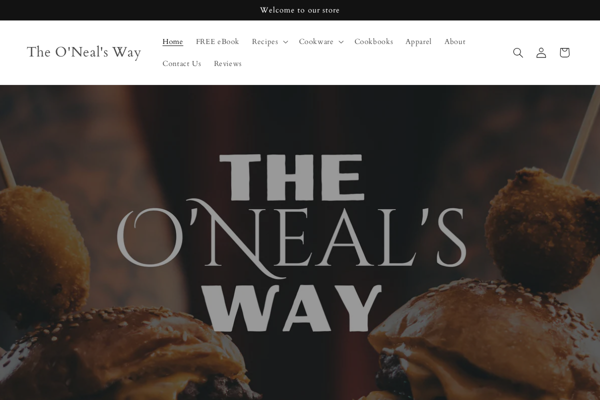 The O'Neal's Way homepage screenshot