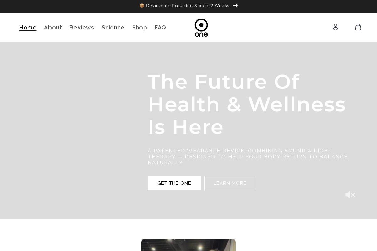 OneDevice homepage screenshot