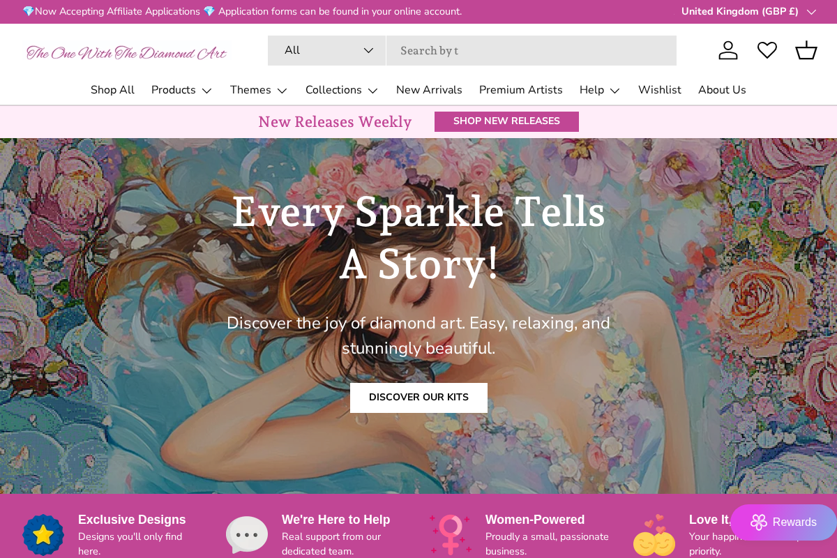 The One With The Diamond Art  homepage screenshot