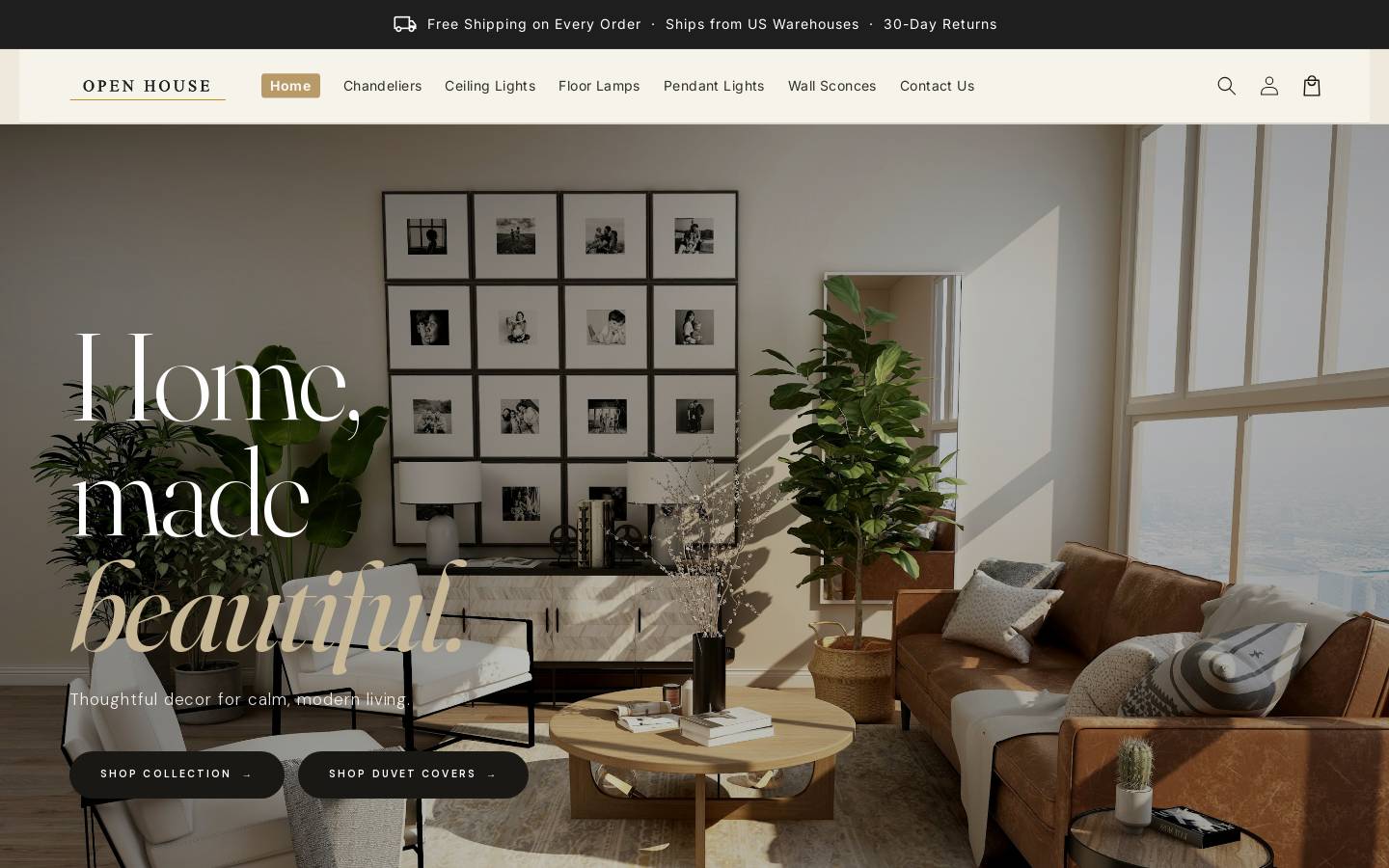 theopenhouseco.com homepage screenshot