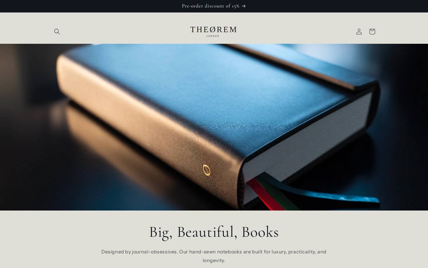 theoremlondon.com homepage screenshot