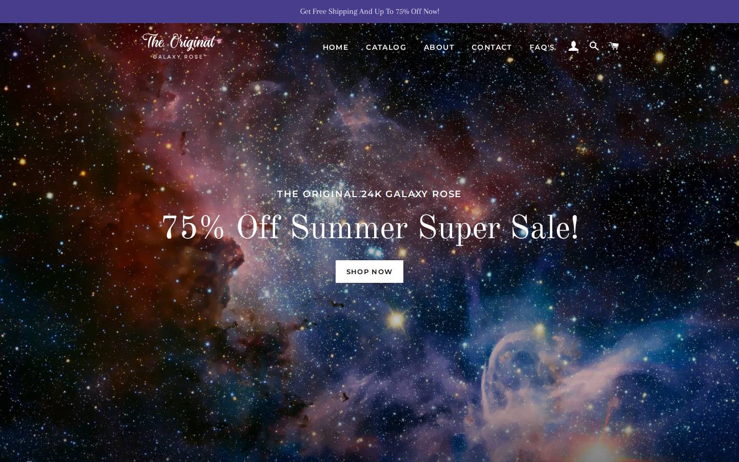 theoriginalgalaxyrose.com homepage screenshot
