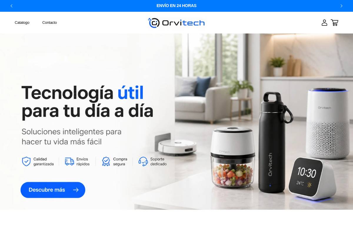 theorvitech.com homepage screenshot