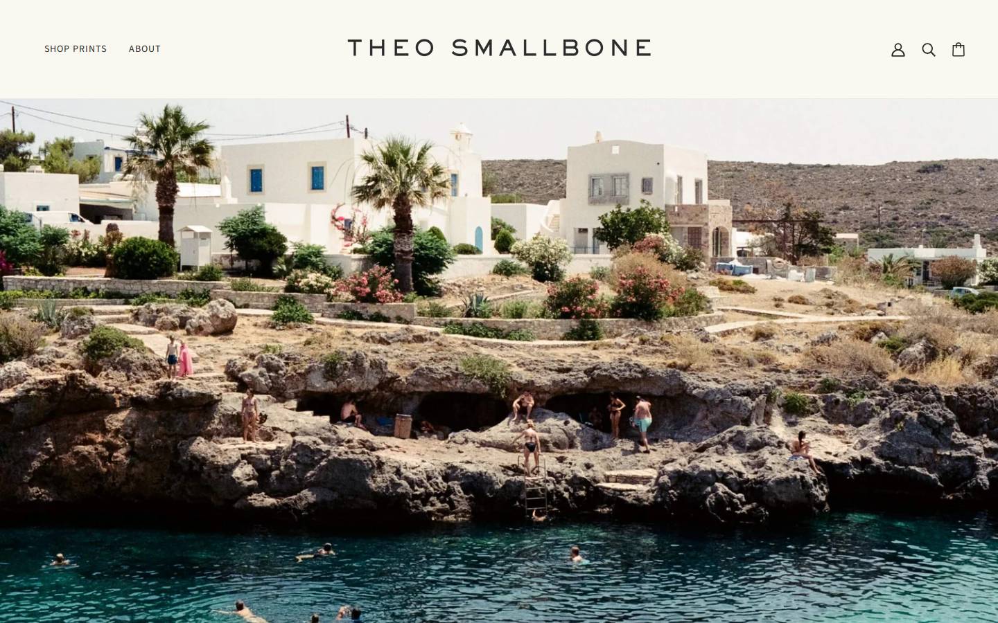 theosmallbone.com homepage screenshot