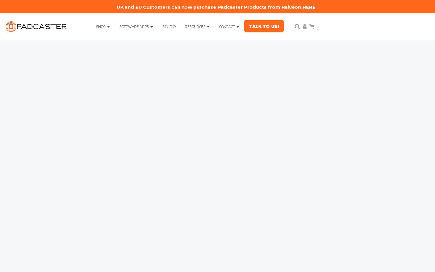 thepadcaster.com homepage screenshot