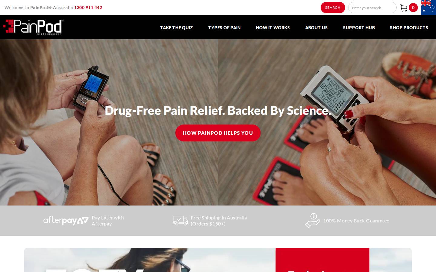 thepainpod.com homepage screenshot