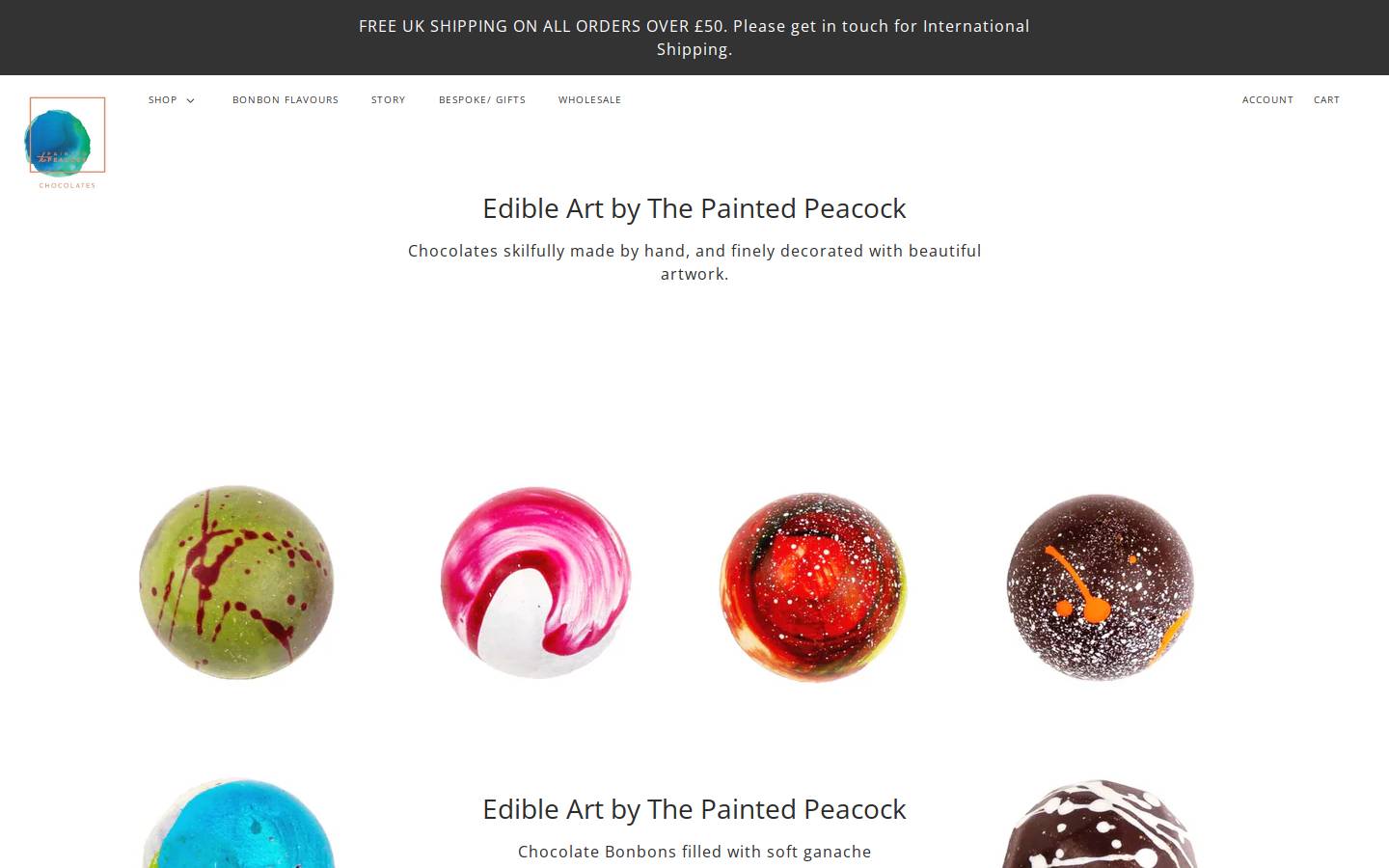 thepaintedpeacock.co homepage screenshot