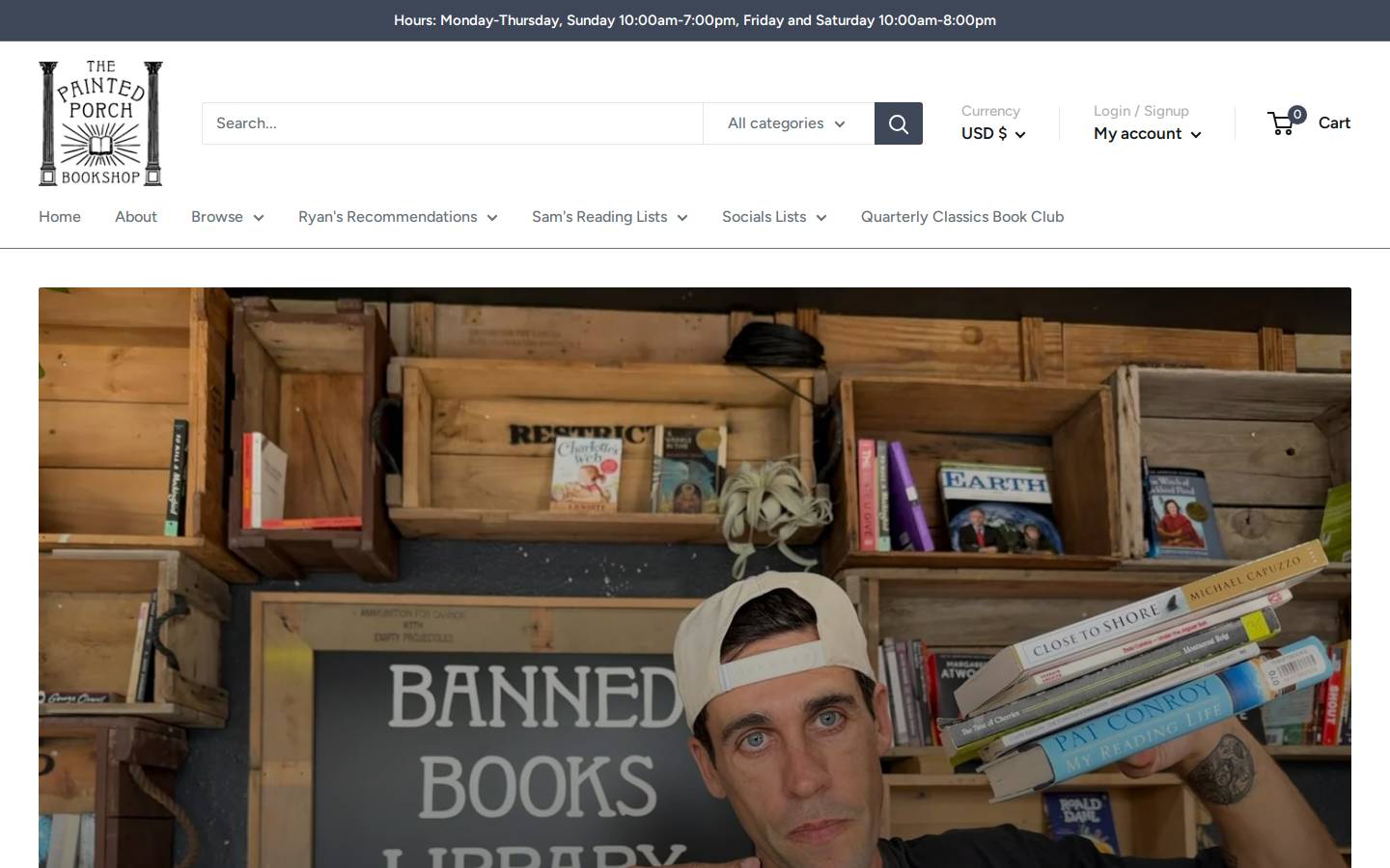 thepaintedporch.com homepage screenshot