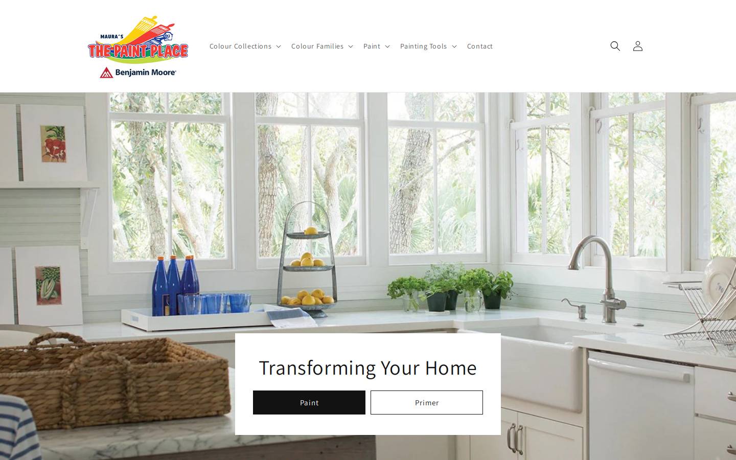 thepaintplacebahamas.com homepage screenshot